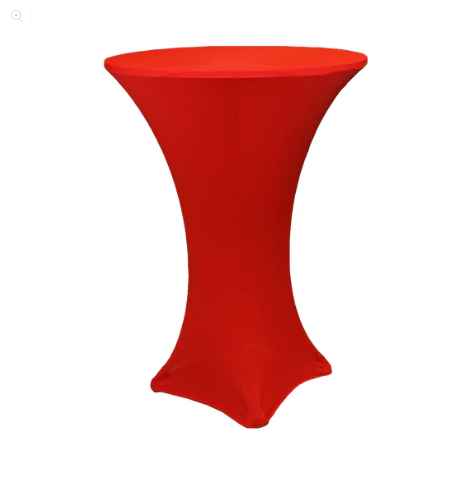 Red Spandex Cocktail Linen